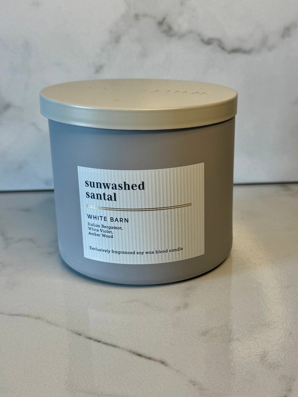 White Barn Sunwashed Santal candle - three wick